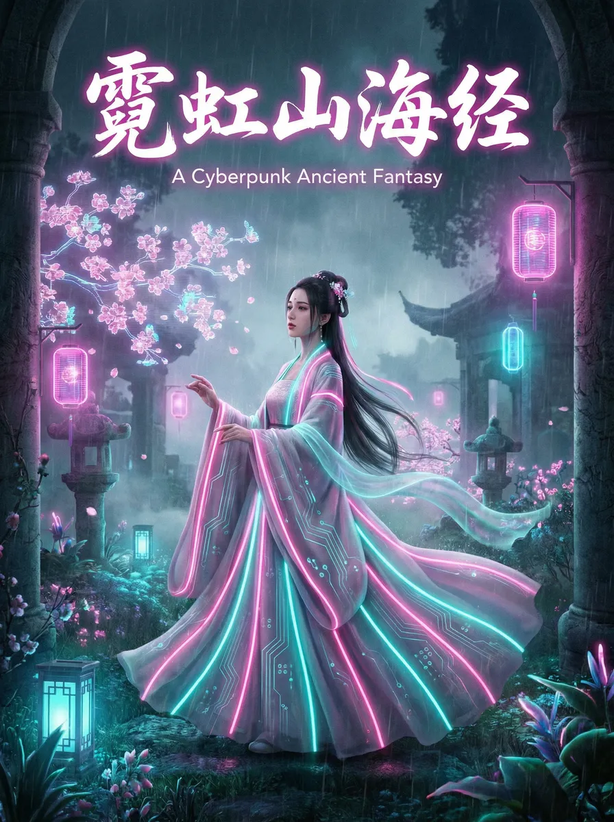密爱剧情介绍 古风奇缘短剧 - 霓虹山海经海报